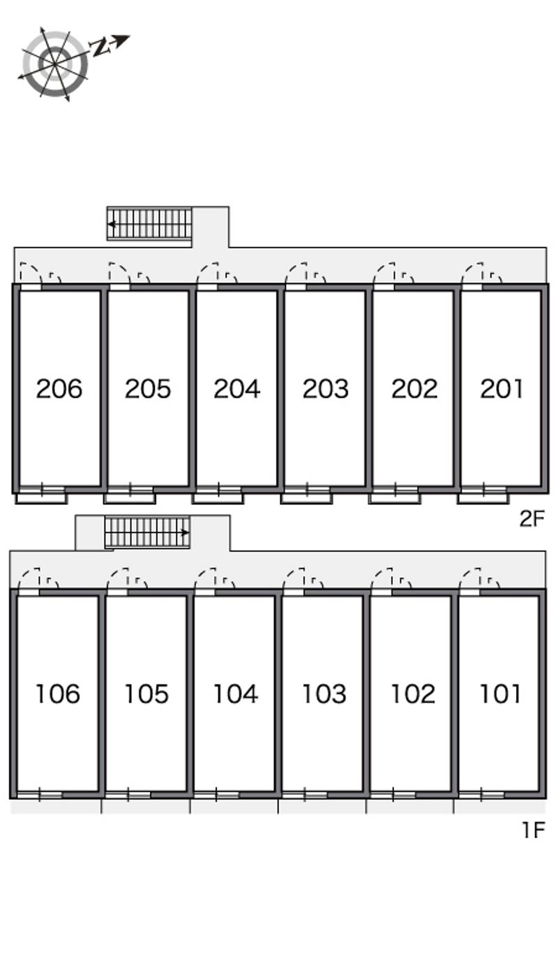 レオパレスマイム 間取配置図