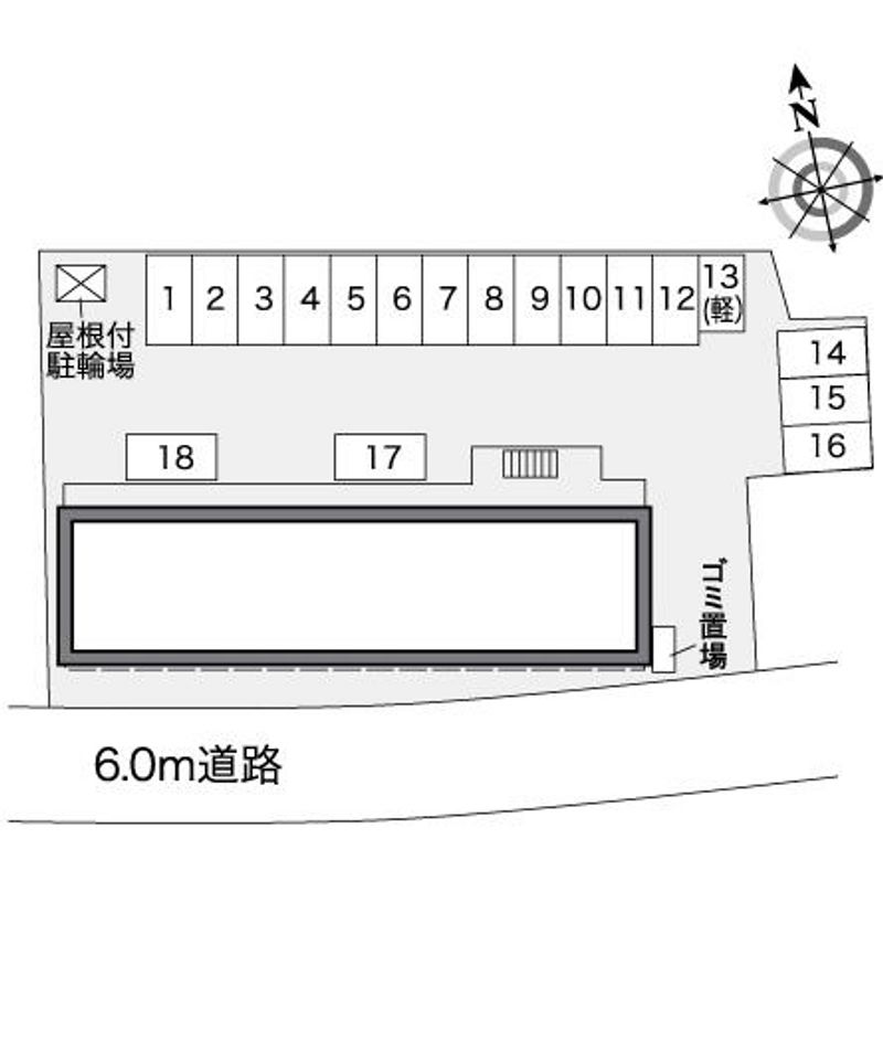 レオパレス五日町 配置図
