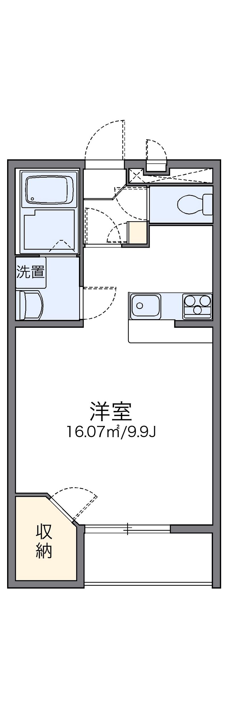 レオパレスサラス 間取図