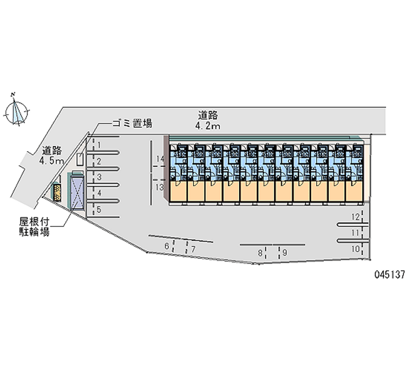 45137 bãi đậu xe hàng tháng