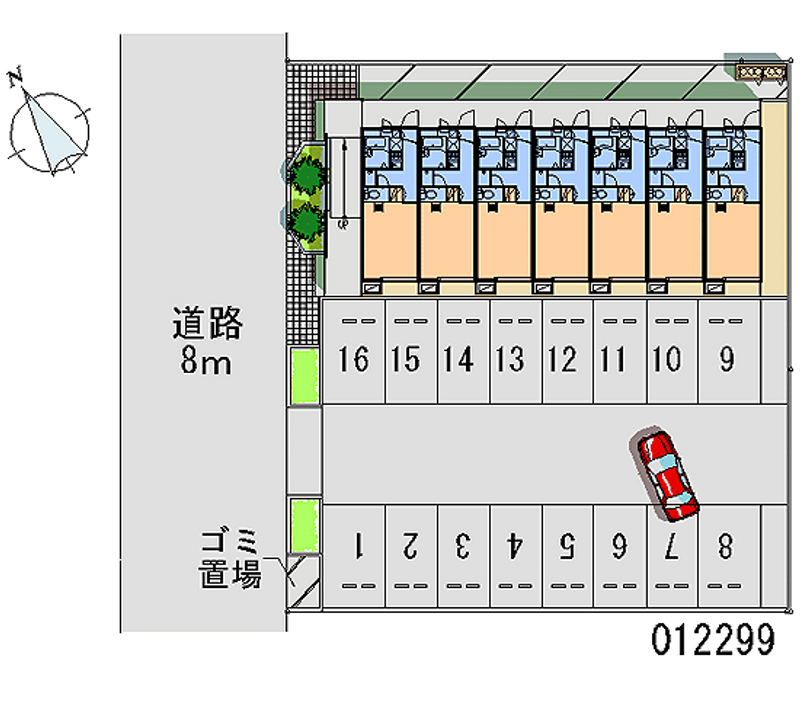 レオパレスシャトルファミリー 月極駐車場