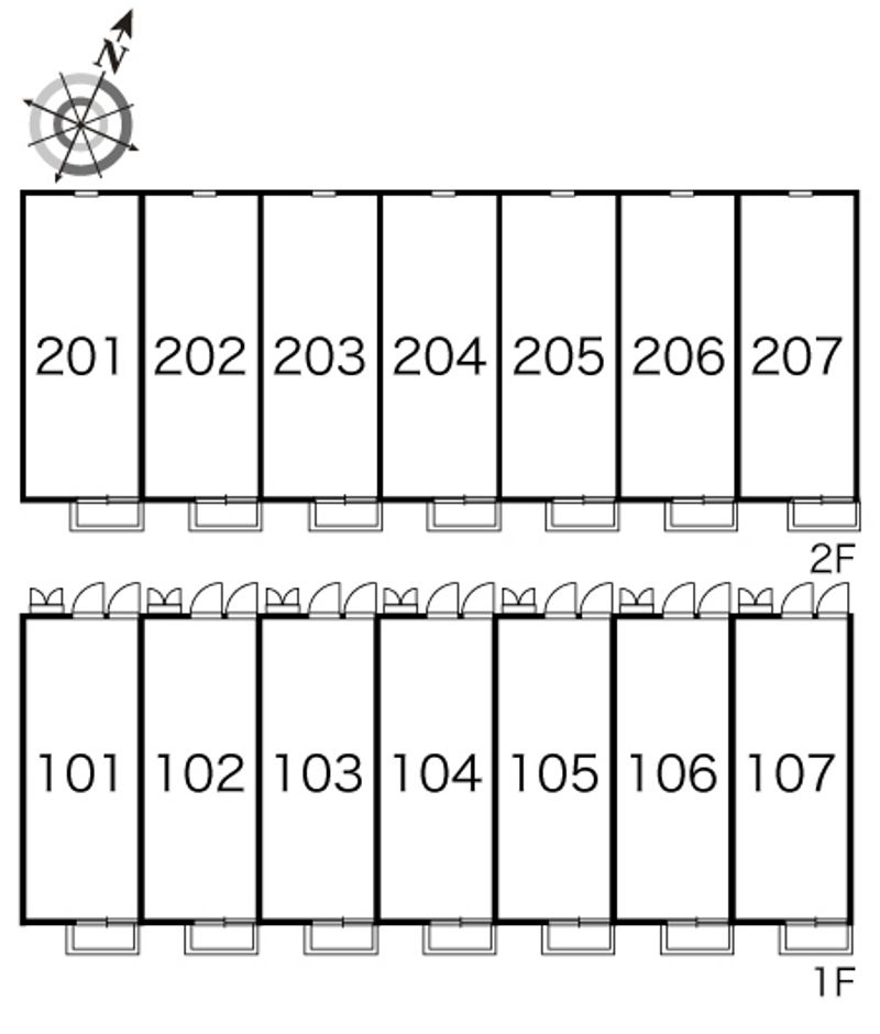 レオパレスＫＳＳⅡ 間取配置図