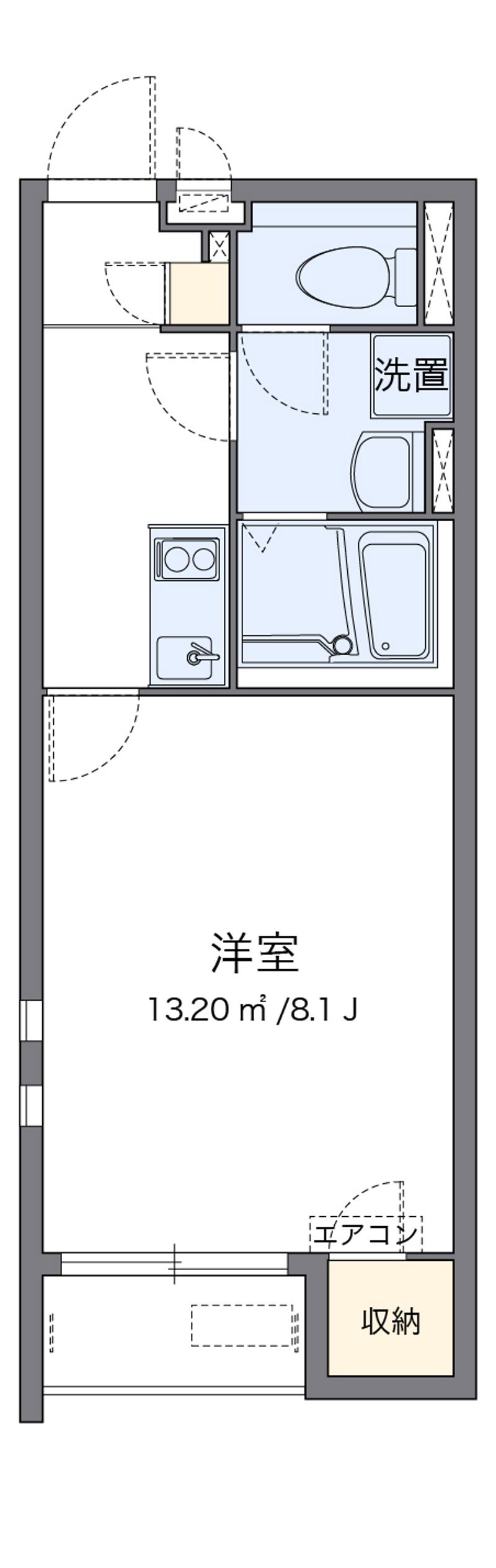 クレイノＨｉｇｈＢｒｉｄｇｅ２ 間取図