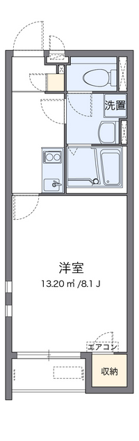 クレイノＨｉｇｈＢｒｉｄｇｅ２ 間取り図