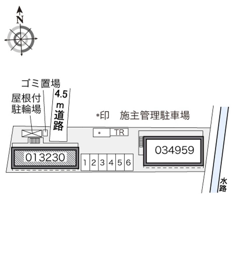 レオパレスヒライ 駐車場