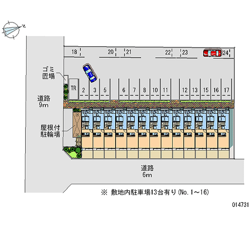 14731 Monthly parking lot