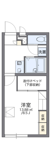 レオパレス八甲田山 間取り図