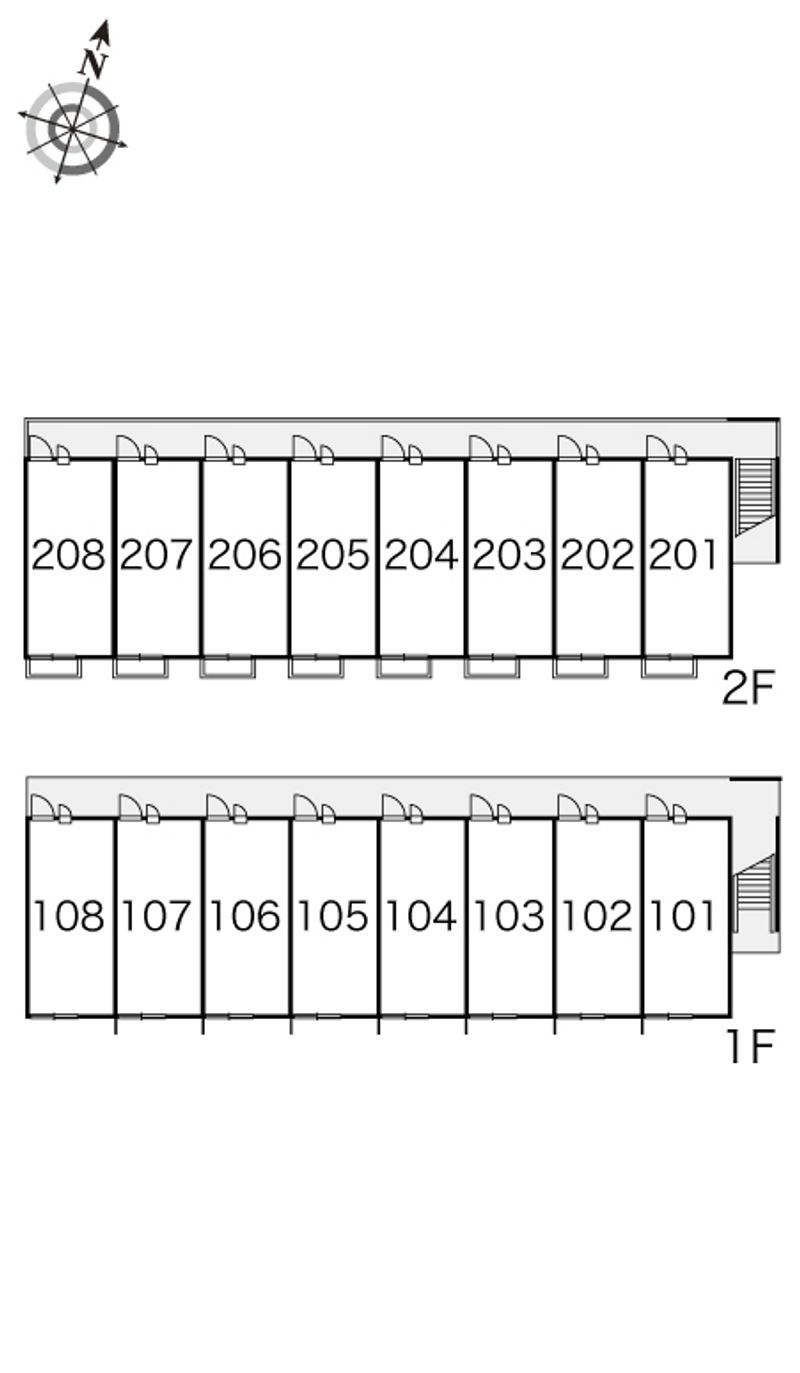 レオパレスＳｗｉｎｇ　Ａ 間取配置図