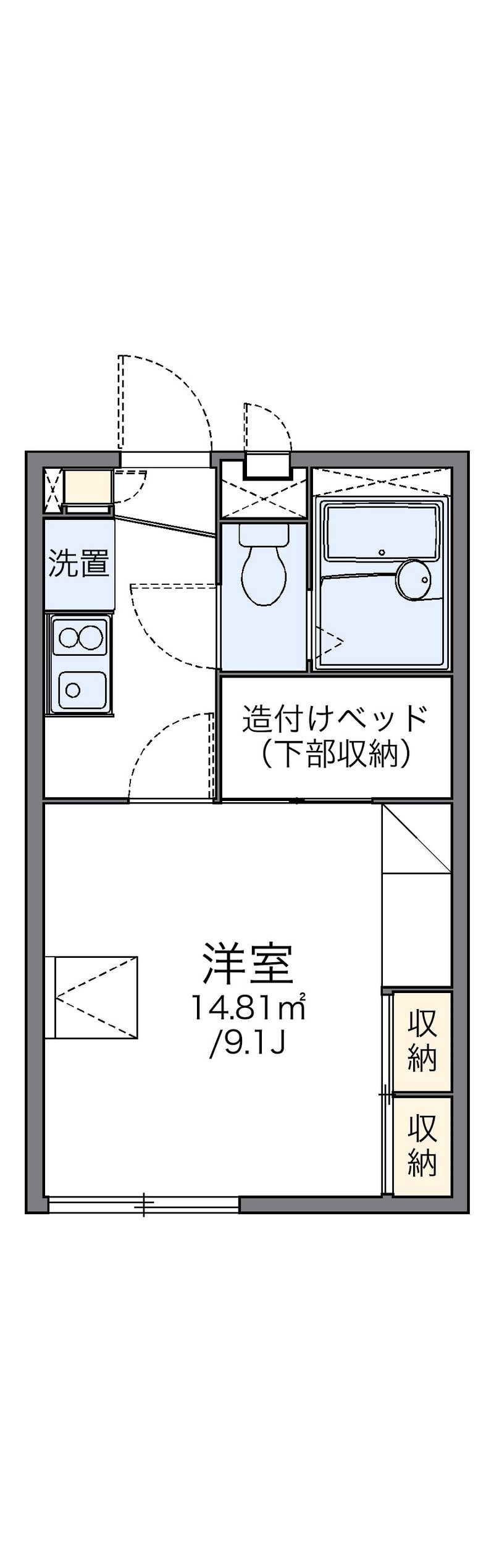 レオパレスＧＩＮＧＡ 間取図