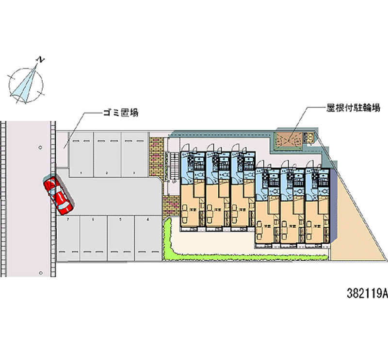 レオパレス御笠川ＮＯＲＴＨ 月極駐車場