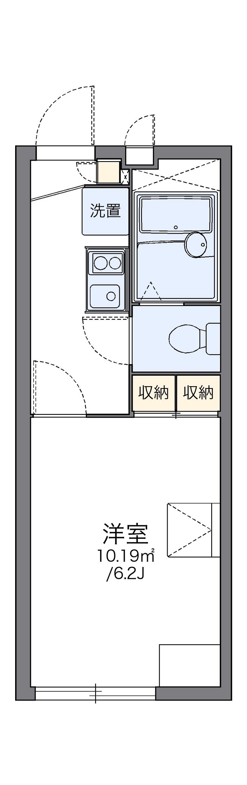 レオパレスきらり 間取図
