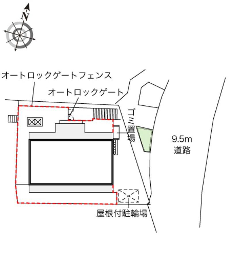 レオパレススカイステージ稲毛 配置図