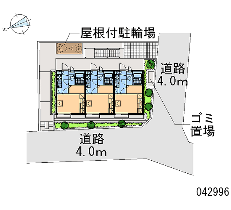 レオパレスボンソレイユ立場 区画図