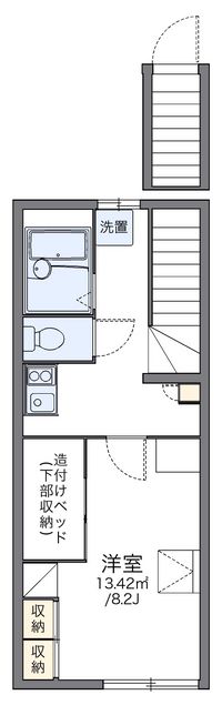 レオパレスティアラ 間取り図