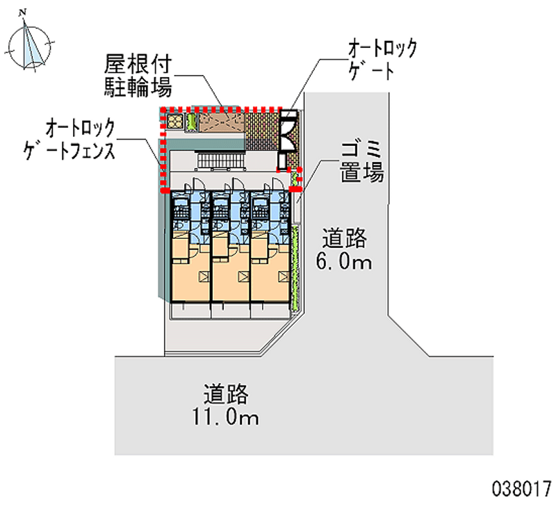 レオパレス御幣島東 区画図