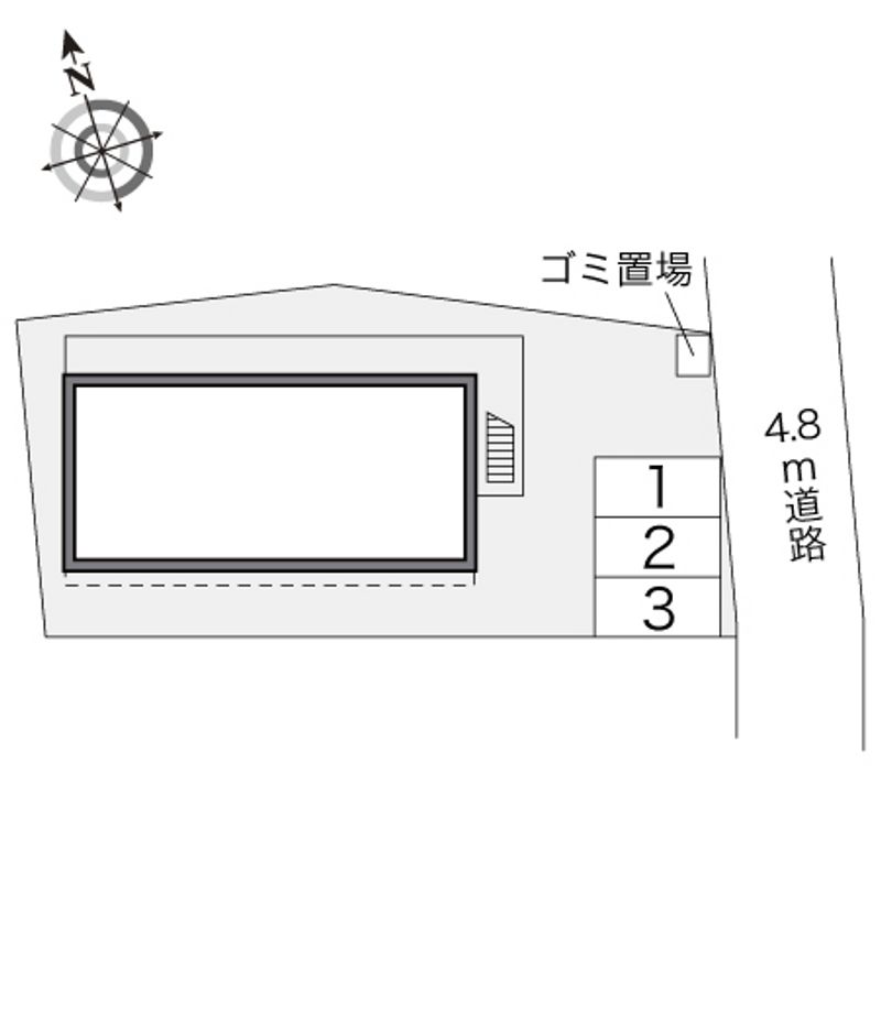 レオパレスジュネス湘南 配置図