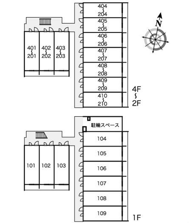 レオパレスサステナビリティ 間取配置図