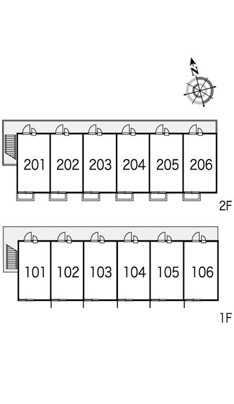 レオパレスｗｉｎｄ　ｆｉｅｌｄ 間取配置図