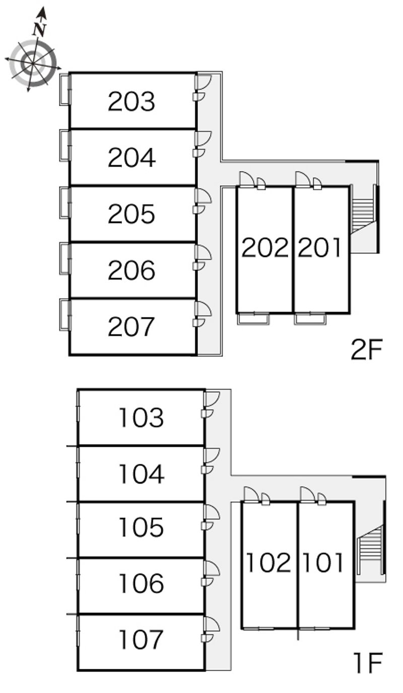 レオパレスフォルテ 間取り配置図