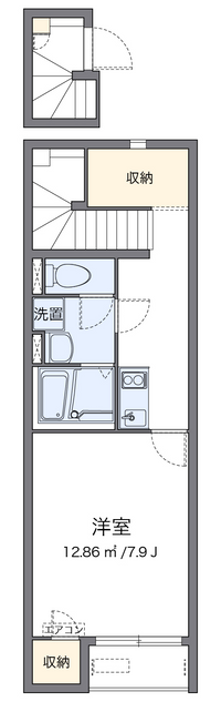 レオネクスト留ヶ谷Ｂ 間取り図