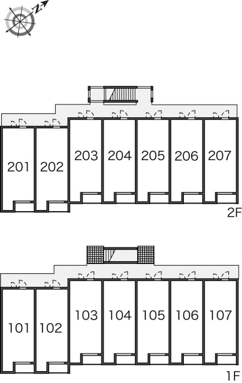 レオネクストぱいん２ 間取配置図