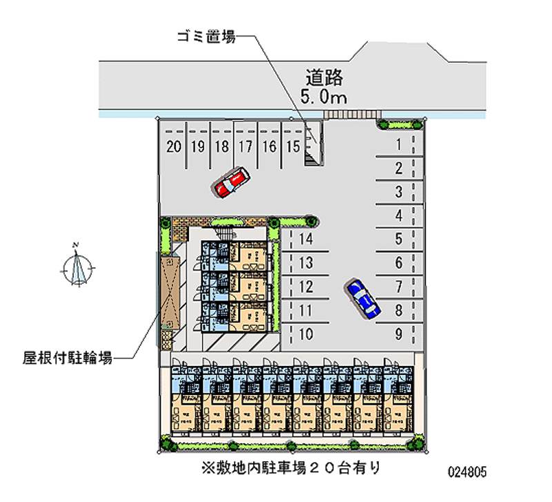 24805 Monthly parking lot