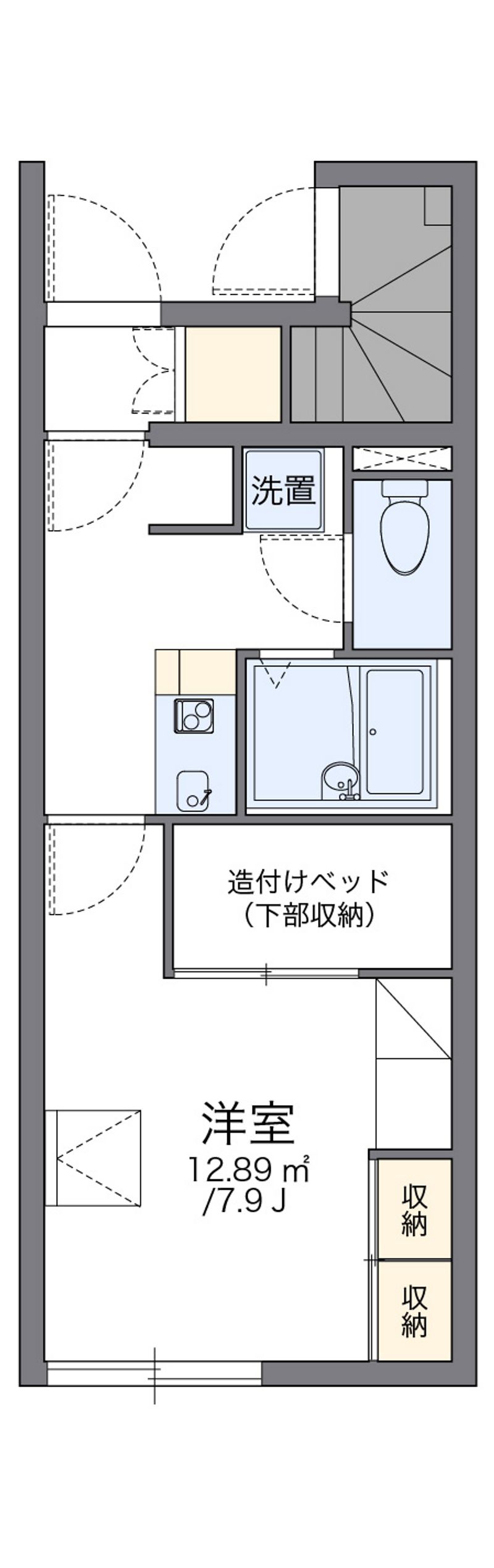 レオパレス堀川町 間取図