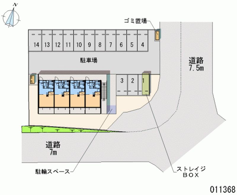 レオパレスソネット 月極駐車場