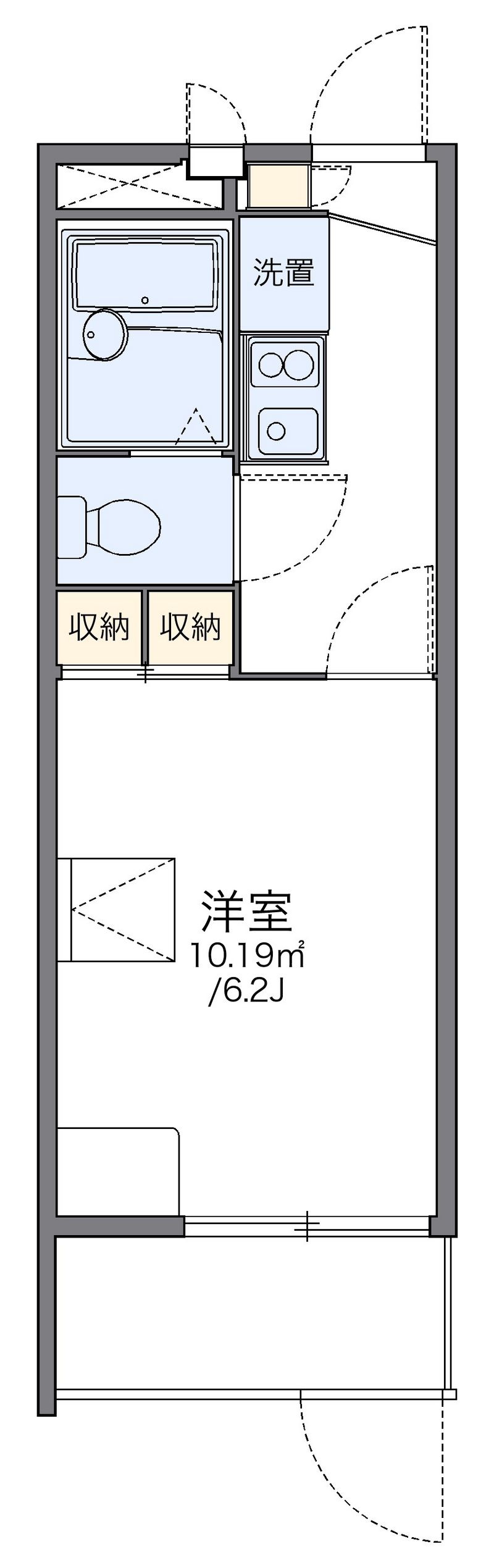レオパレス新瑞 間取図