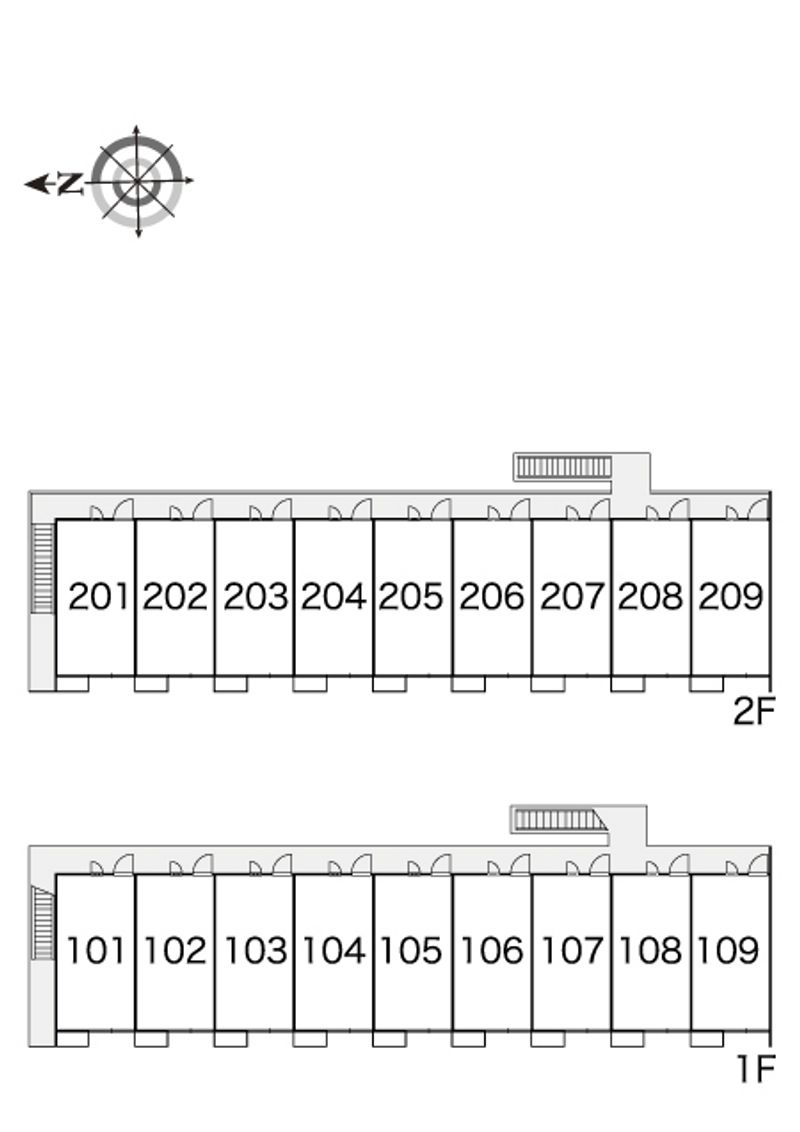 レオパレストゥモロー 間取配置図