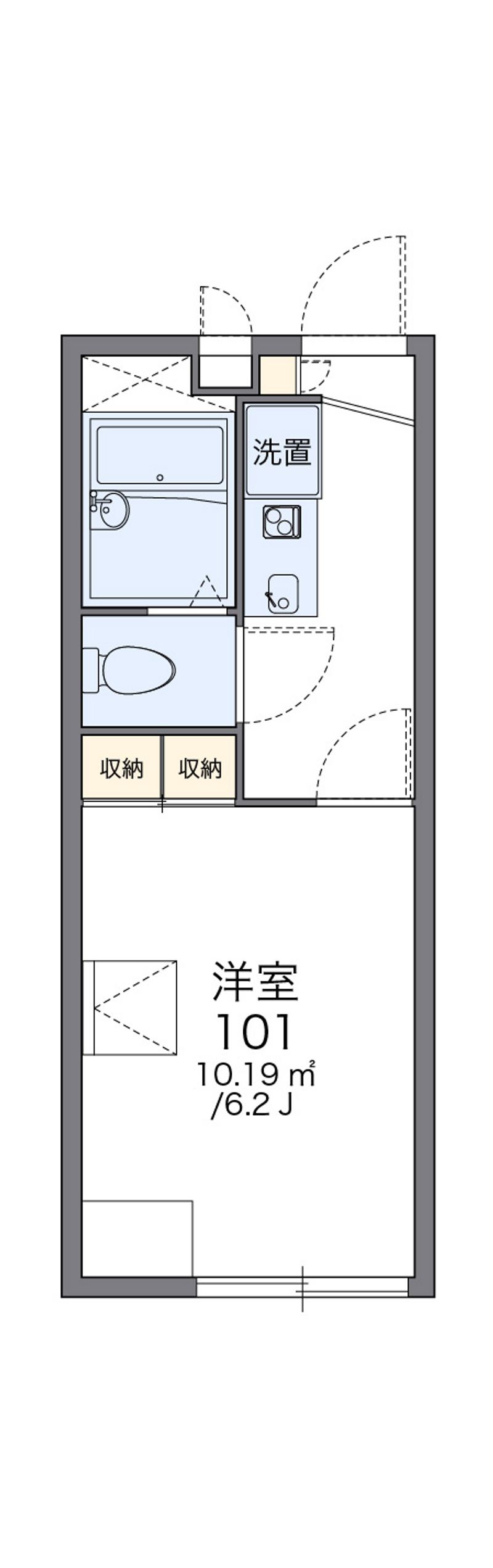 レオパレスのぎく 間取図