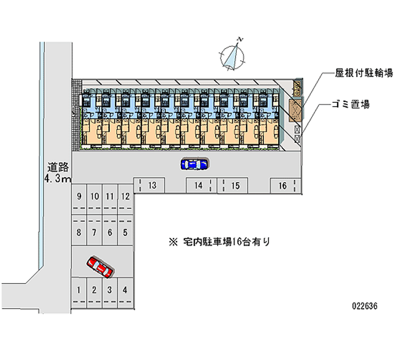 レオパレストリアスペース 月極駐車場