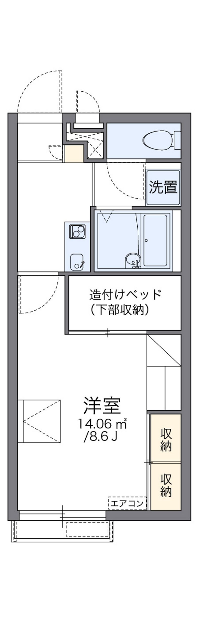 レオパレスサンサーラ 間取図