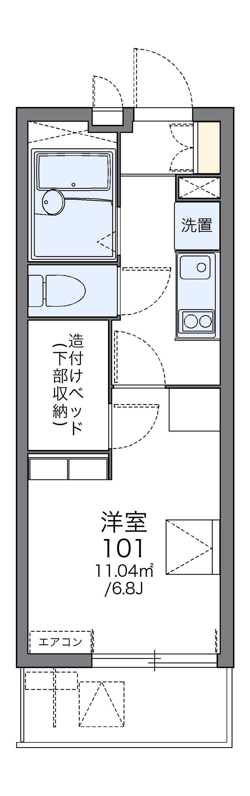 レオパレス都 間取図