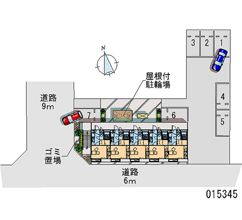 レオパレスＷＩＮＧ下小鳥 月極駐車場