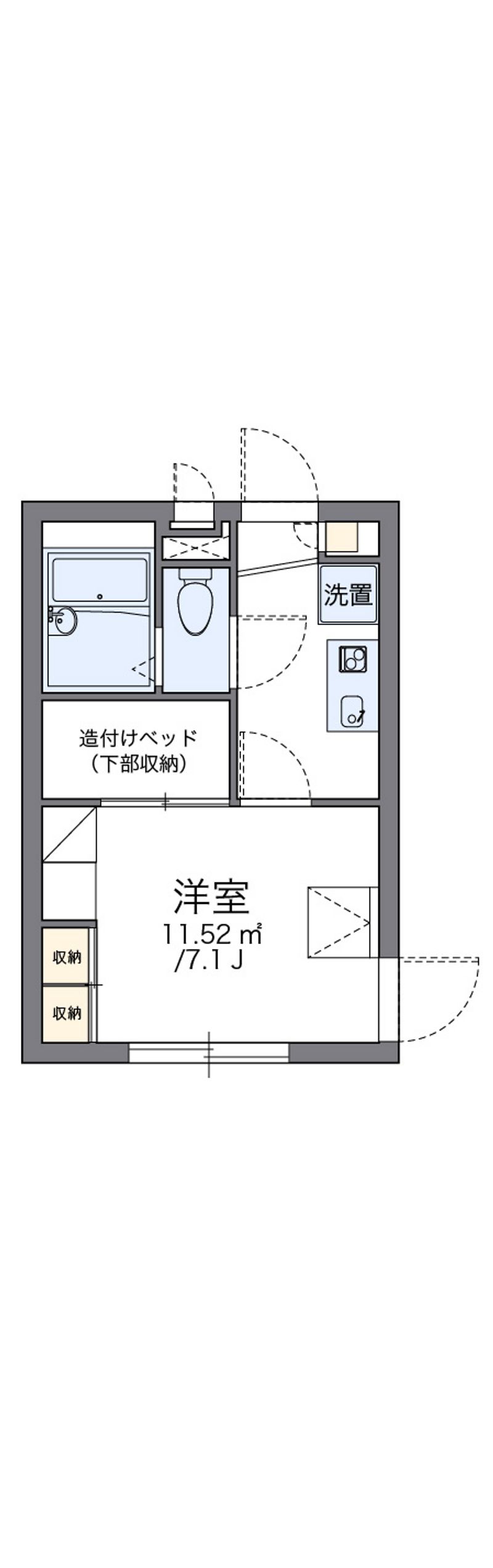 レオパレスノース池袋 間取図