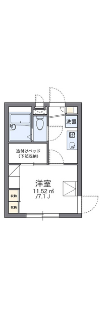 レオパレスノース池袋 間取り図