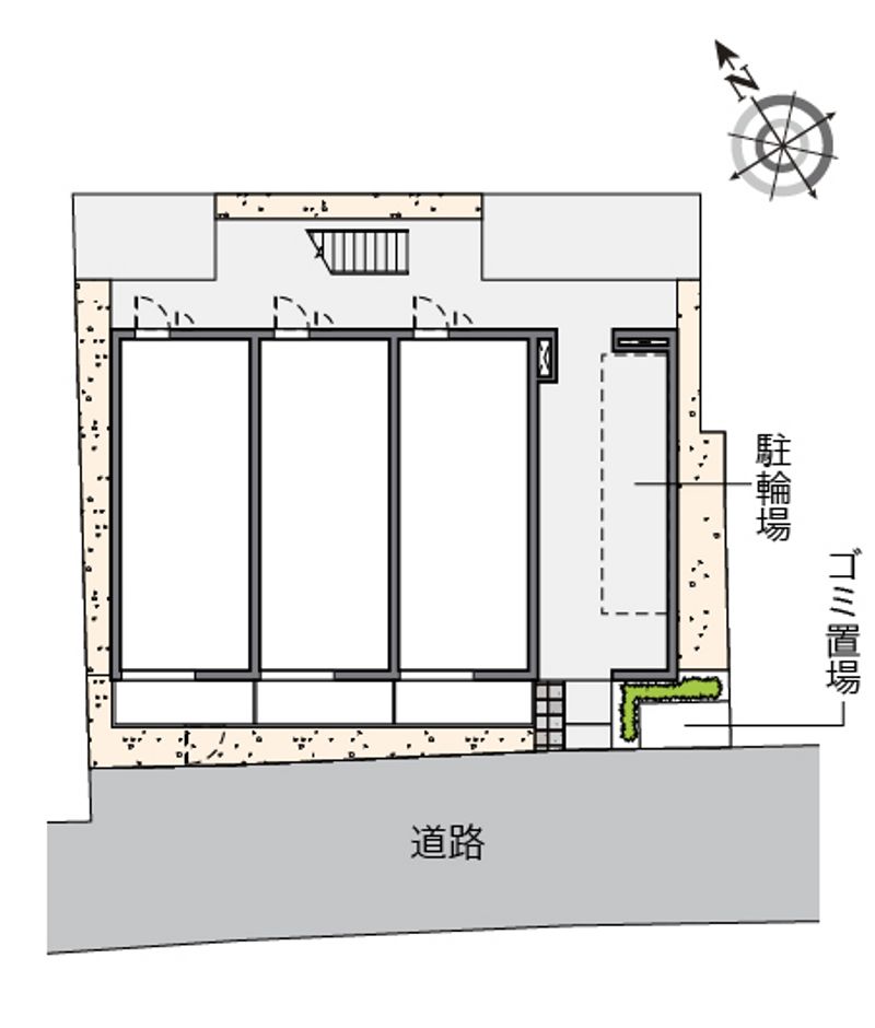 クレイノコンフォール杭瀬北新町 配置図