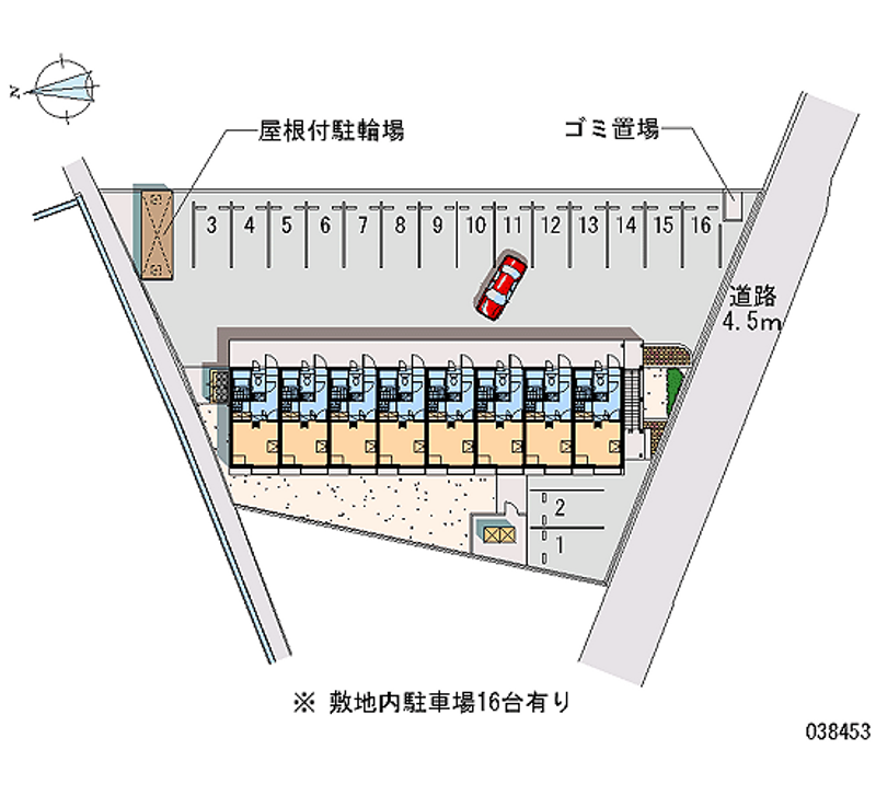 レオパレスベル新福 月極駐車場