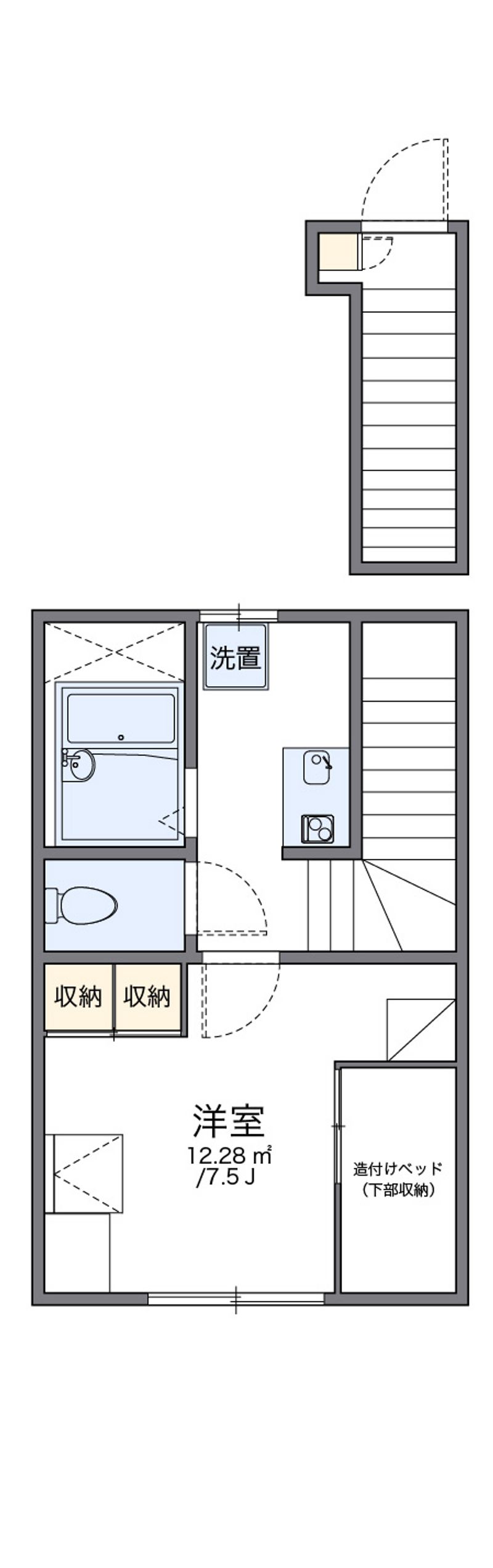 レオパレスフィオリーナ 間取図