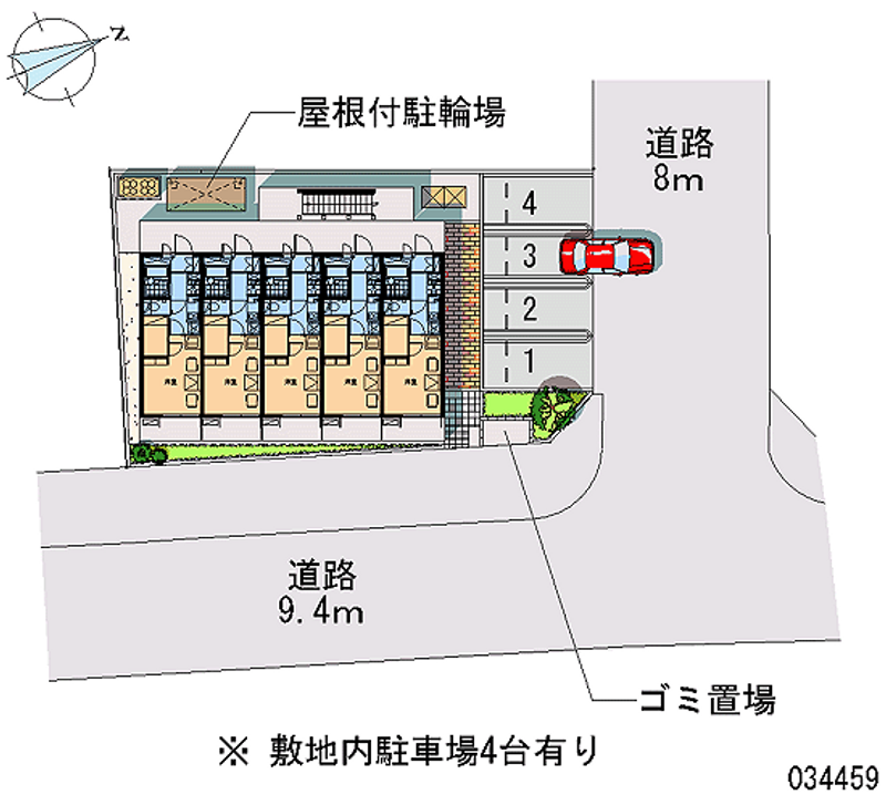 レオパレスＫＡＧＯＨＡＲＡ 区画図