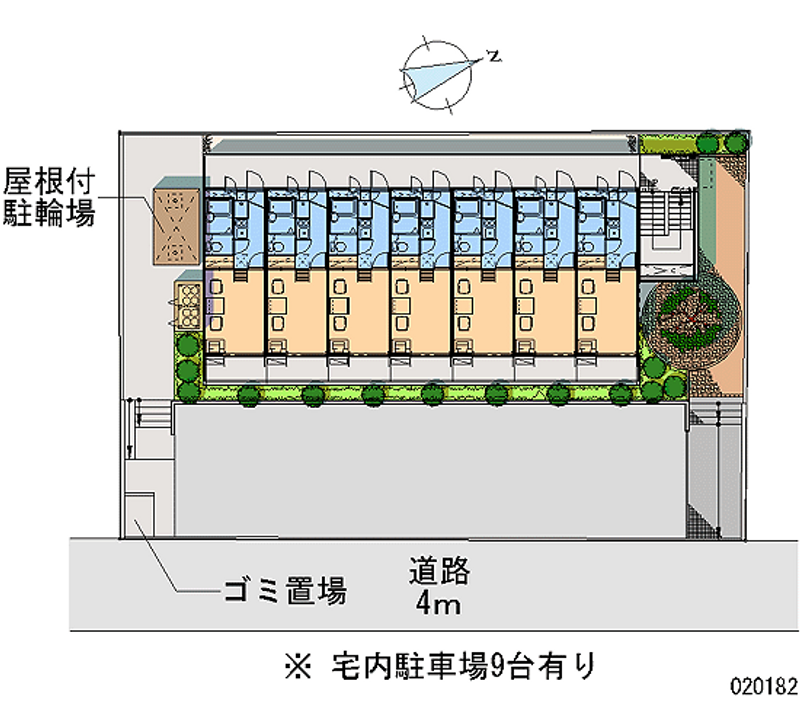 レオパレスサンヴィレッジ１５ 区画図