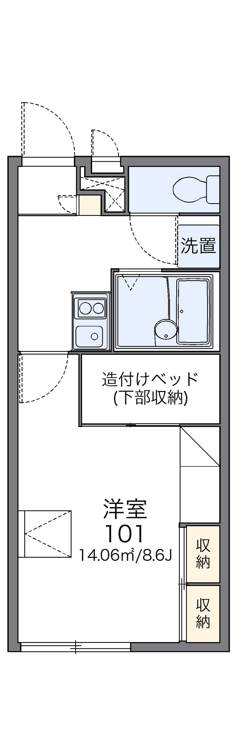 レオパレスＨＥＡＶＥＮ 間取図