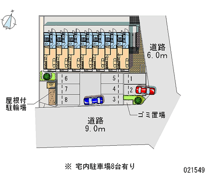 レオパレス篠 月極駐車場