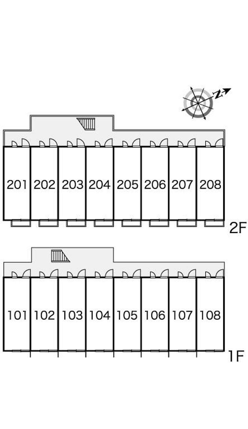 レオパレスセントラルトワード 間取配置図