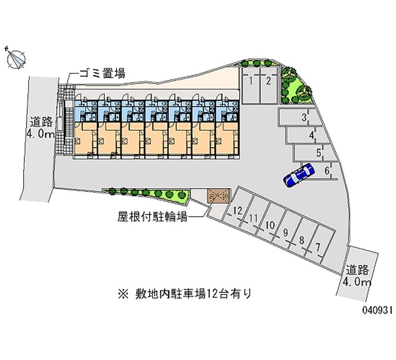 レオパレスリリィ 月極駐車場