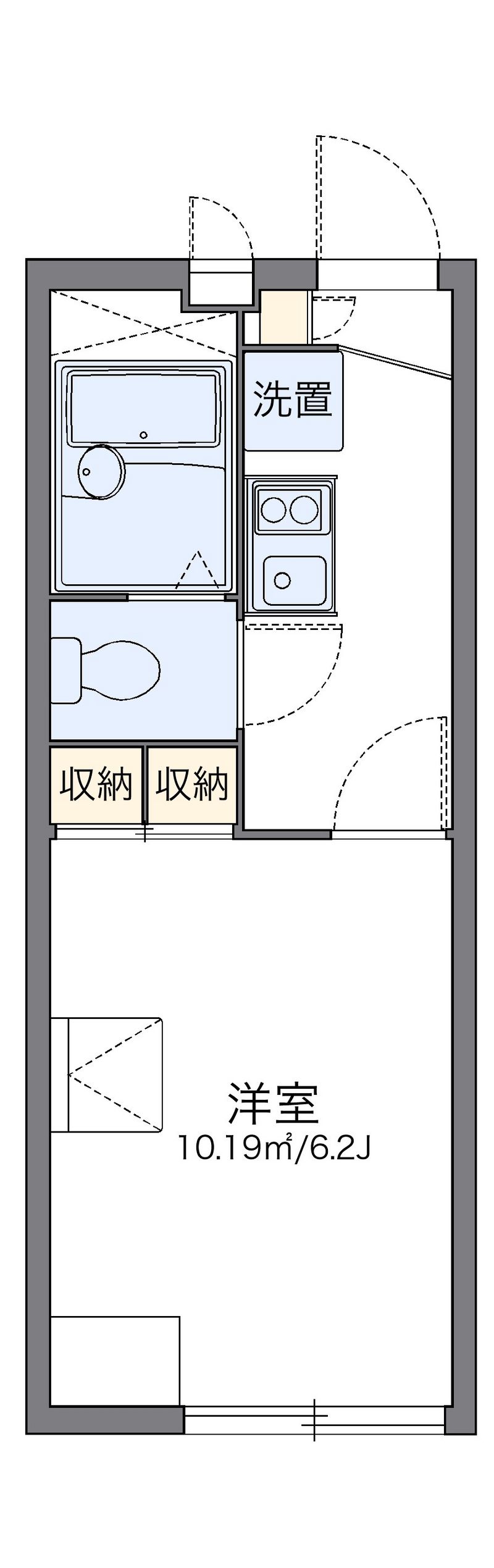 レオパレスデァ　リンデンバオム 間取図