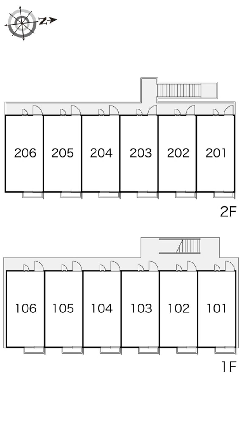 レオパレスＣＯＮＦＯＲＴ 間取配置図