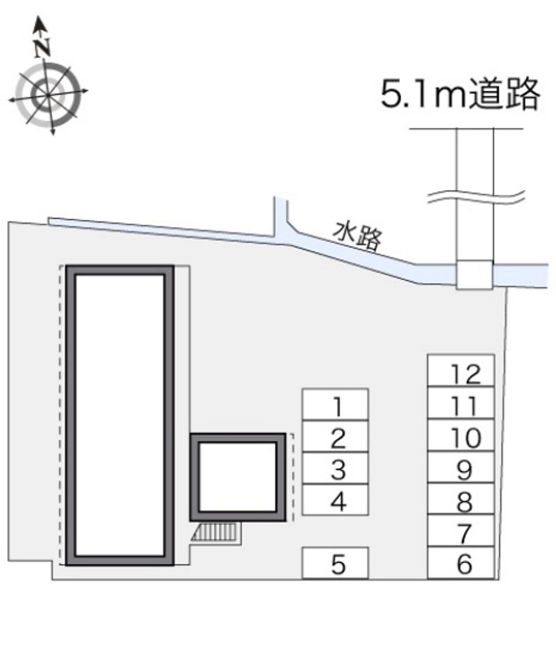 レオパレスサンハイム今 駐車場