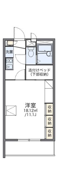 レオパレス虹の松原Ⅱ 間取り図